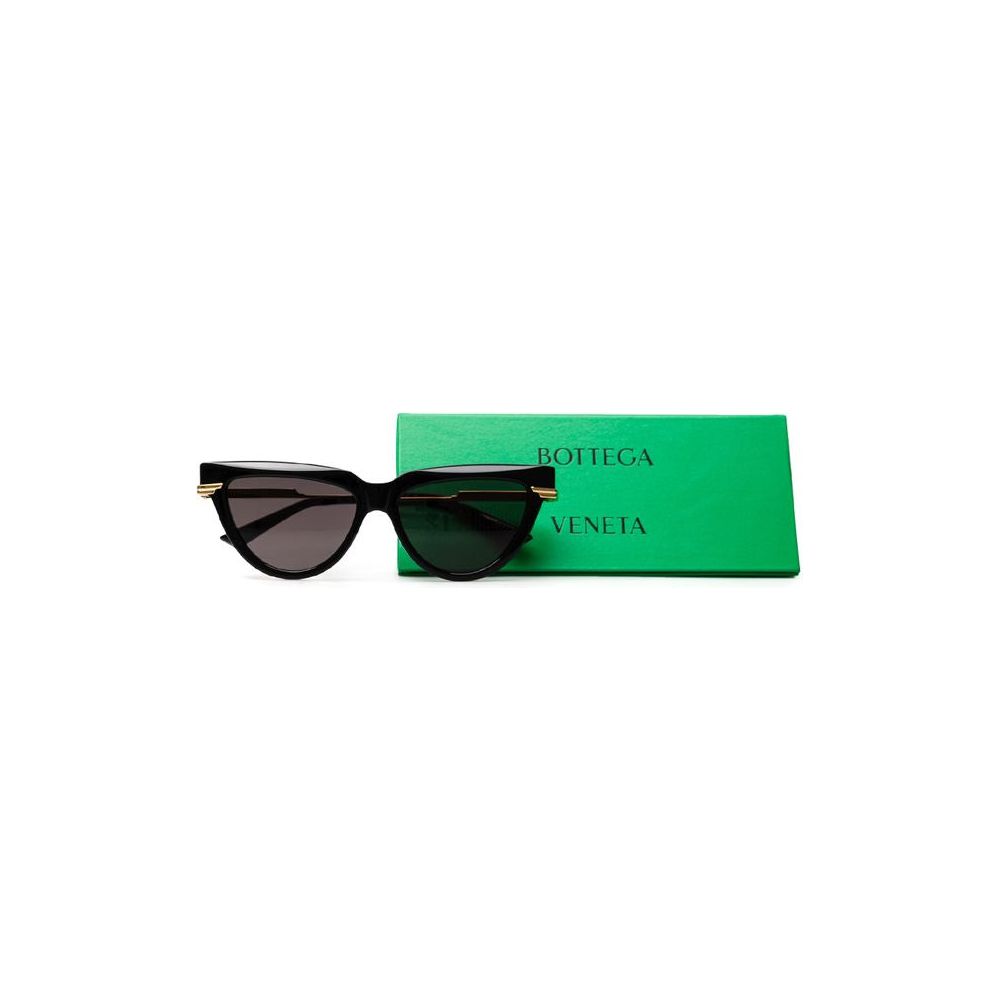 Bottega Veneta Black Acetate Sunglasses Bottega Veneta Medium Sea Green