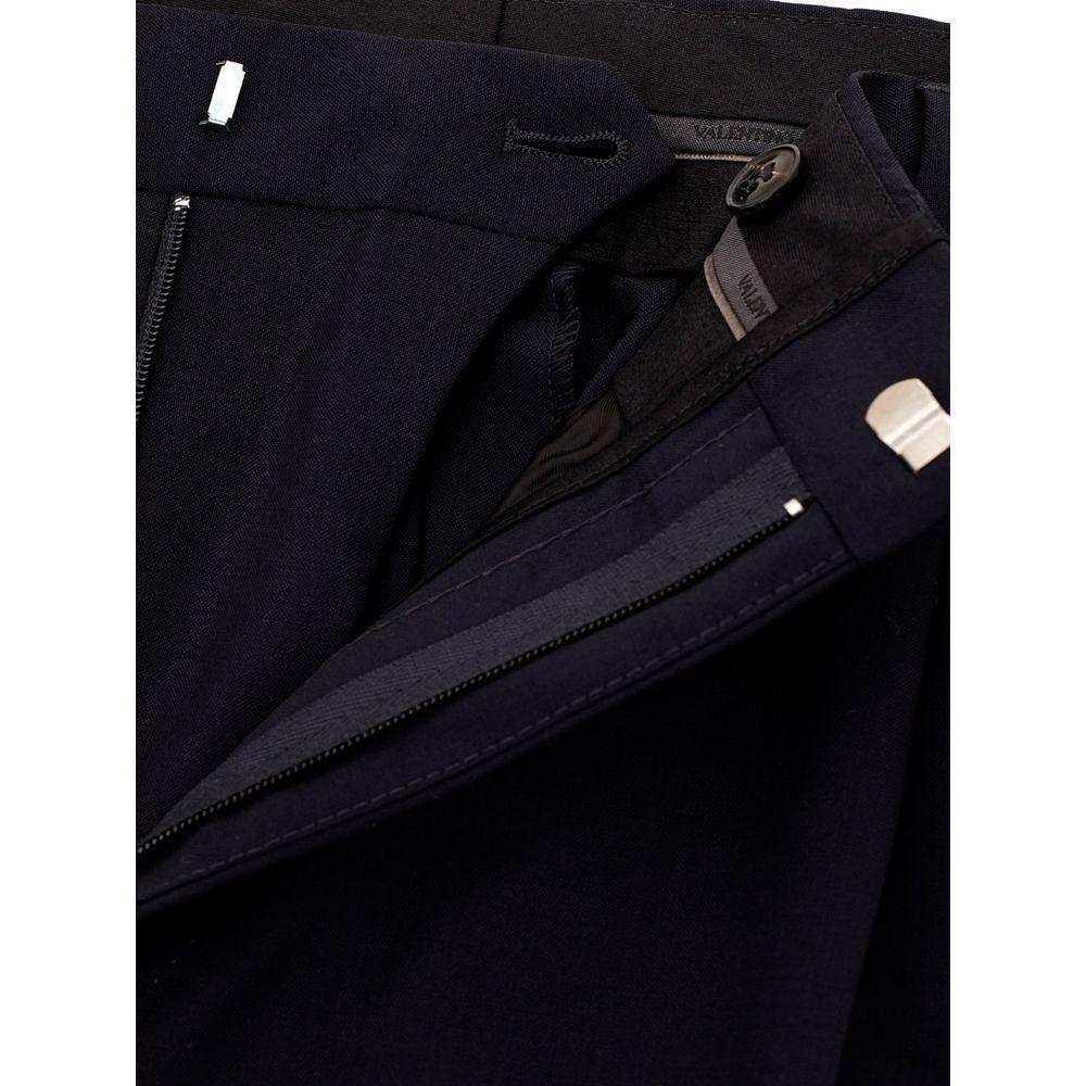 Valentino Black Wool Jeans & Pant Valentino Black
