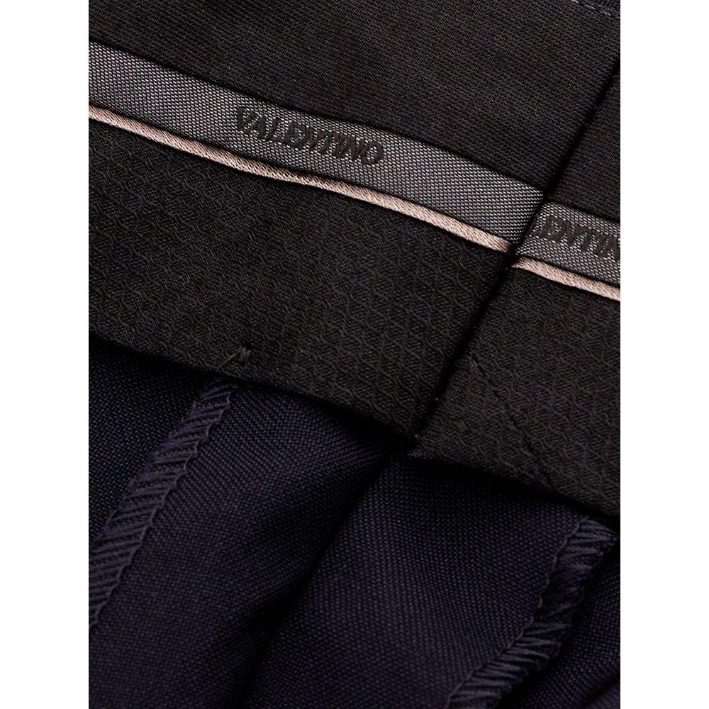 Valentino Black Wool Jeans & Pant Valentino Black