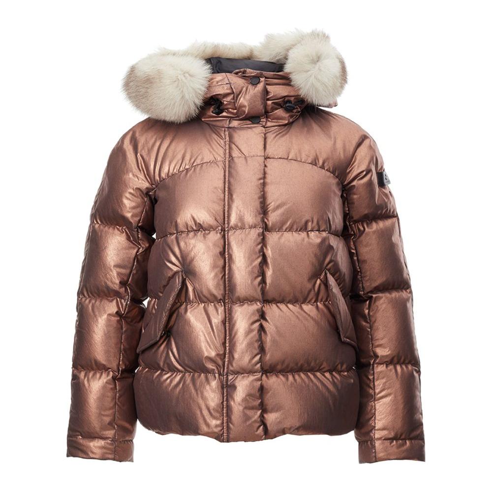 Peuterey Pink Polyester Jackets & Coat Peuterey Dim Gray