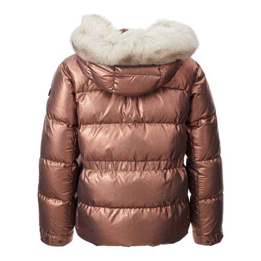 Peuterey Pink Polyester Jackets & Coat Peuterey Dim Gray