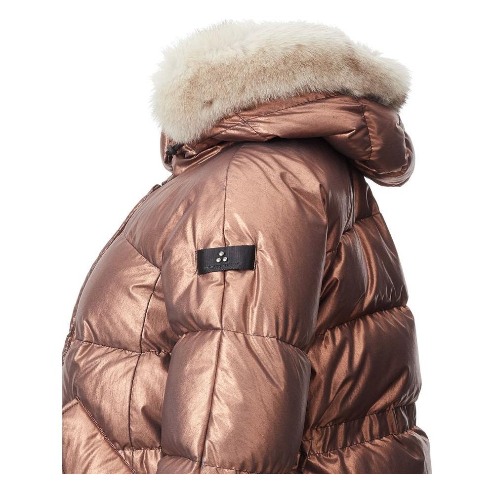 Peuterey Pink Polyester Jackets & Coat Peuterey Rosy Brown