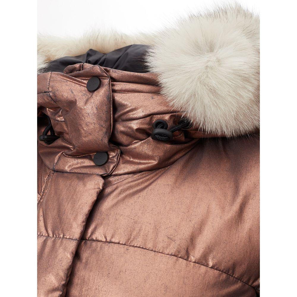 Peuterey Pink Polyester Jackets & Coat Peuterey Rosy Brown