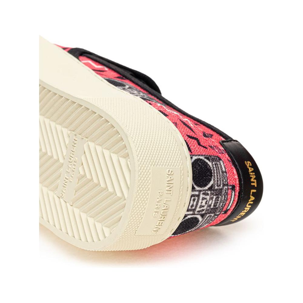 Saint Laurent Pink Cotton Sneaker Saint Laurent Bisque