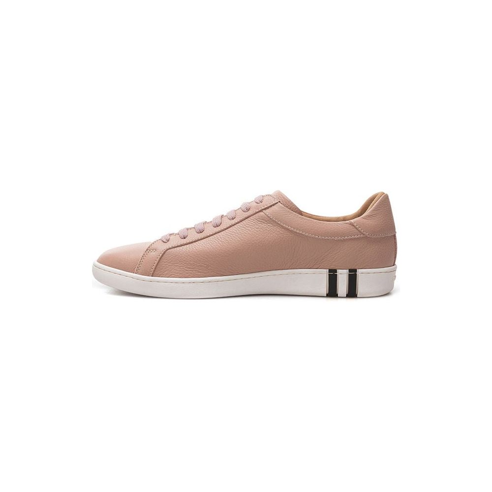 Bally Elegant Pink Leather Sneakers for Women Bally Rosy Brown