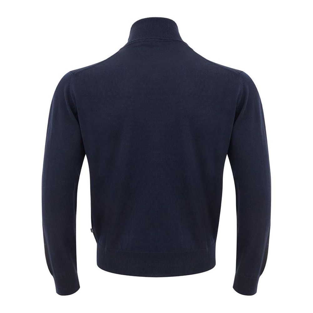 FERRANTE Elegant Woolen Italian Crafted Men's Sweater FERRANTE Dark Slate Gray