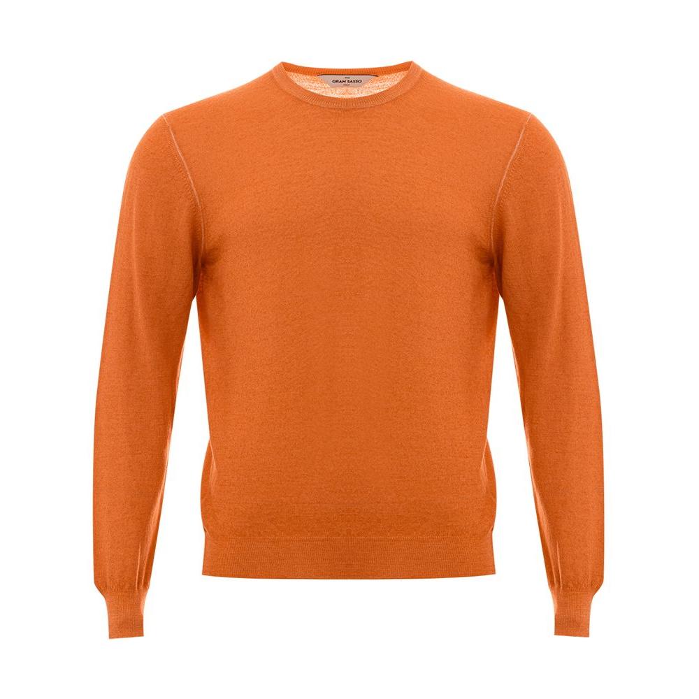 Gran Sasso Orange Wool Sweater Gran Sasso Chocolate