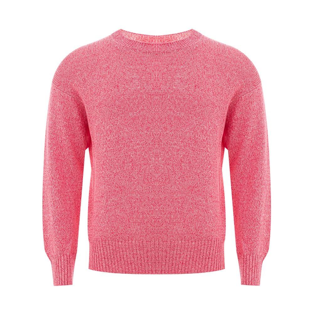 Gran Sasso Pink Cotton Sweater Gran Sasso Pale Violet Red