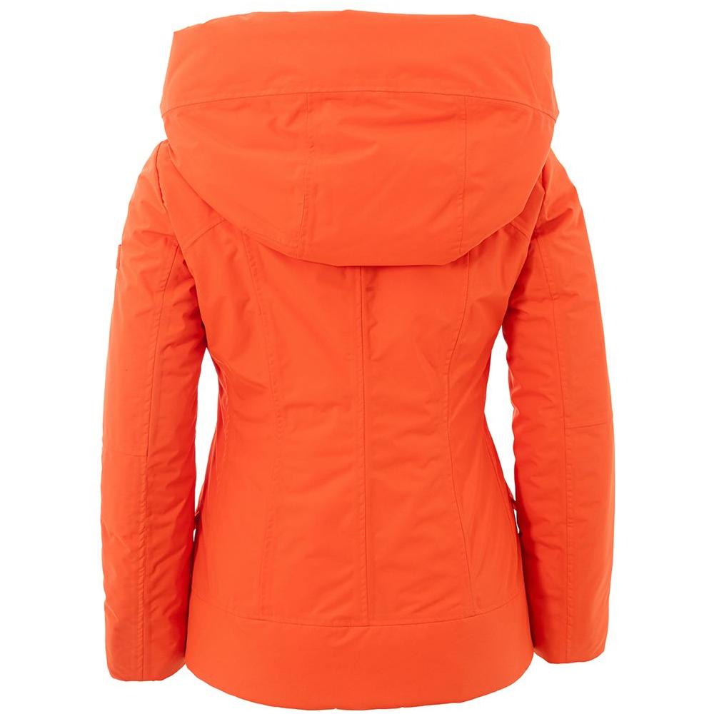 Peuterey Elegant Orange Polyester Jacket for Women Peuterey Tomato