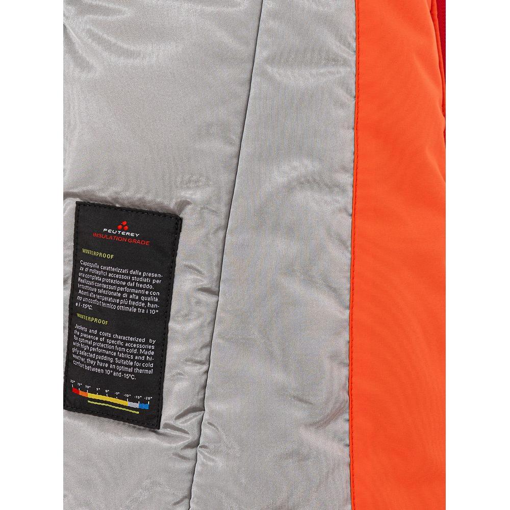 Peuterey Elegant Orange Polyester Jacket for Women Peuterey Dark Gray