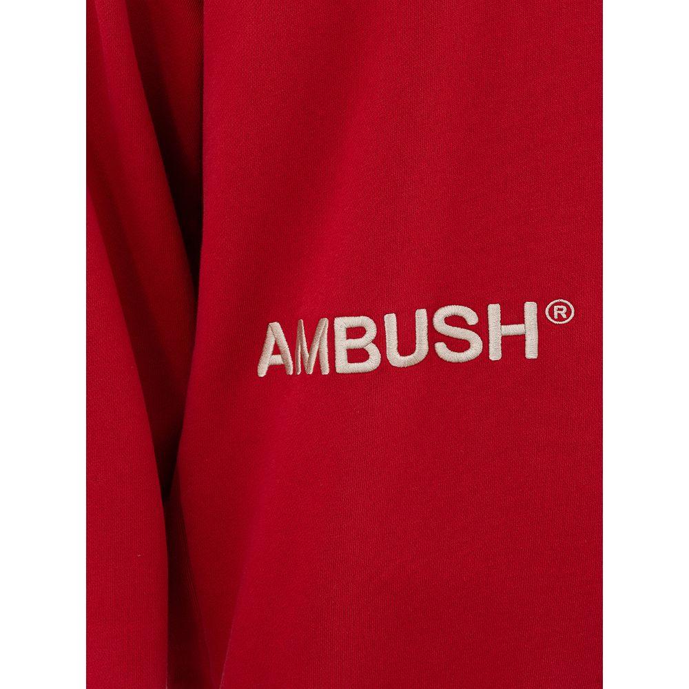 Ambush Elevated Red Cotton Sweater Ambush Dark Red