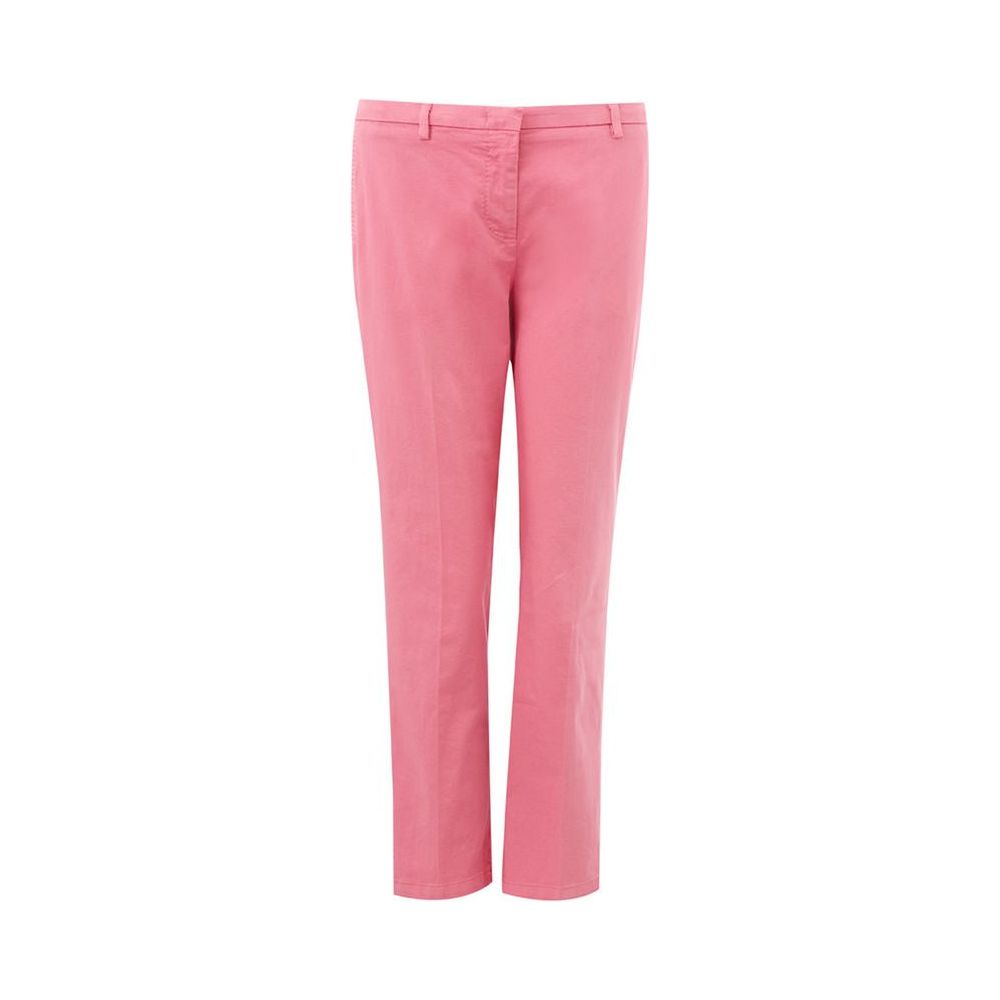 Lardini Elegant Cotton Pink Trousers for Sophisticated Style Lardini Light Coral