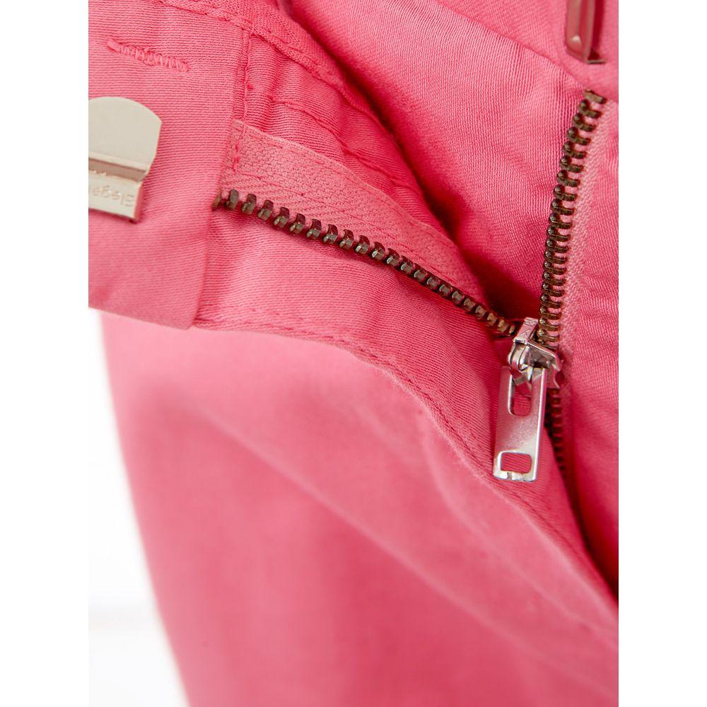 Lardini Elegant Cotton Pink Trousers for Sophisticated Style Lardini Pale Violet Red