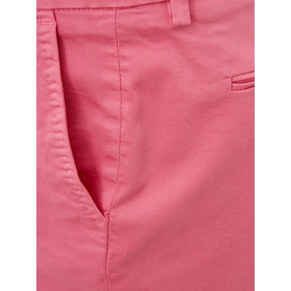 Lardini Elegant Cotton Pink Trousers for Sophisticated Style Lardini Pale Violet Red