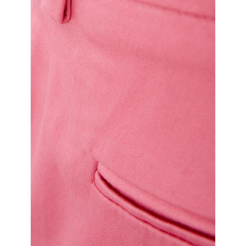 Lardini Elegant Cotton Pink Trousers for Sophisticated Style Lardini Pale Violet Red