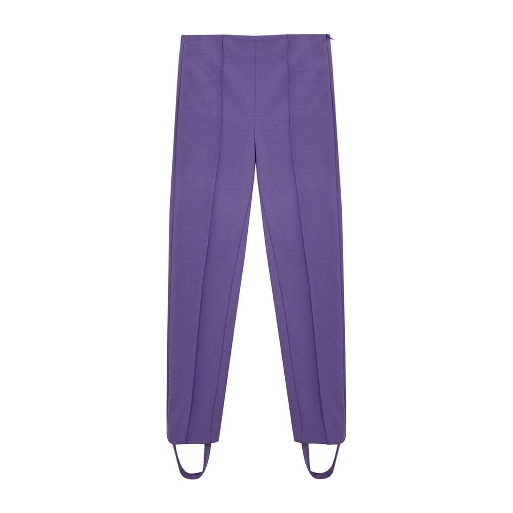Lardini Elegant Purple Viscose Pants Lardini Dark Slate Blue