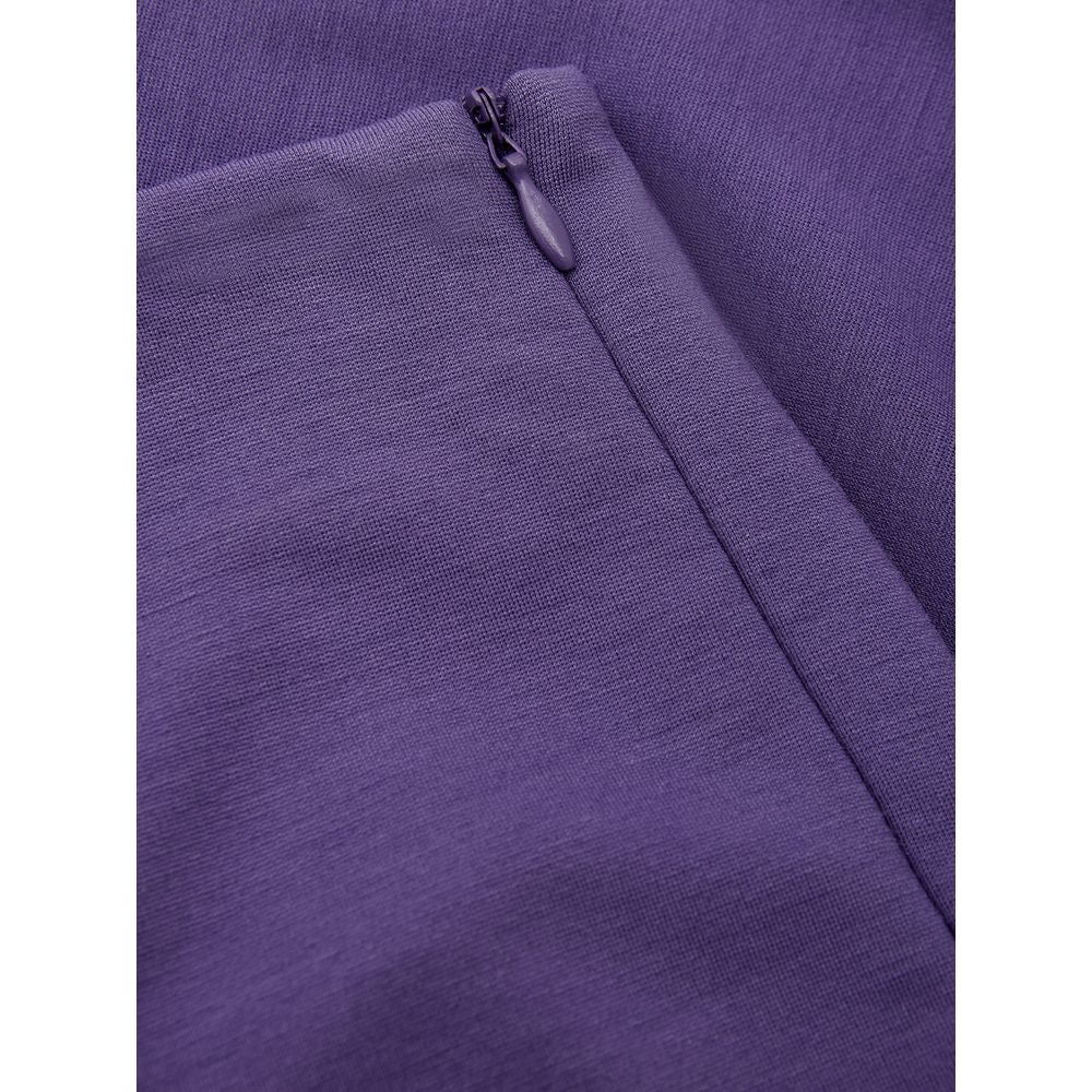 Lardini Elegant Purple Viscose Pants Lardini Dark Slate Blue