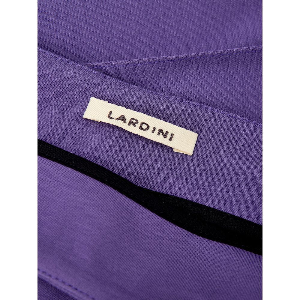 Lardini Elegant Purple Viscose Pants Lardini Dark Slate Blue