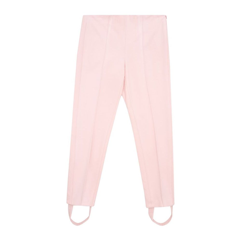 Lardini Elegant Pink Viscose Pants for Chic Style Lardini Misty Rose