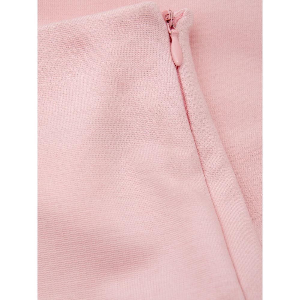 Lardini Elegant Pink Viscose Pants for Chic Style Lardini Light Pink