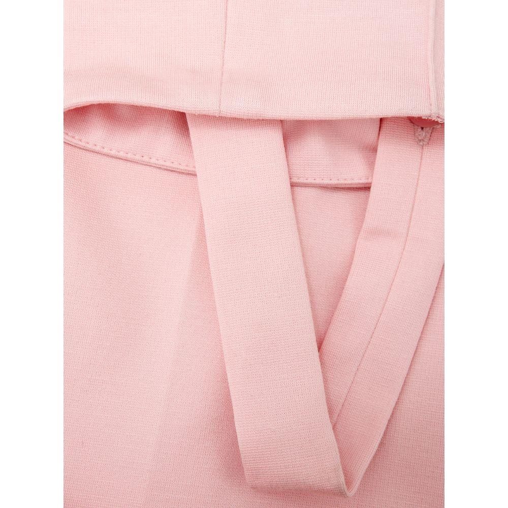 Lardini Elegant Pink Viscose Pants for Chic Style Lardini Pink