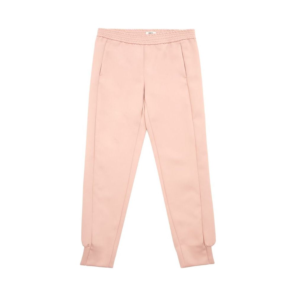 Lardini Elegant Pink Polyester Pants for Women Lardini Peach Puff