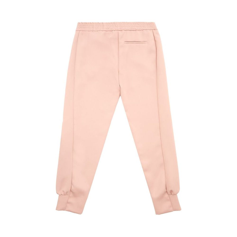Lardini Elegant Pink Polyester Pants for Women Lardini Peach Puff