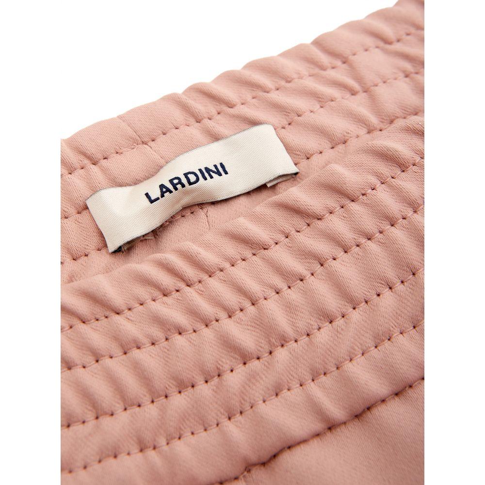 Lardini Elegant Pink Polyester Pants for Women Lardini Tan