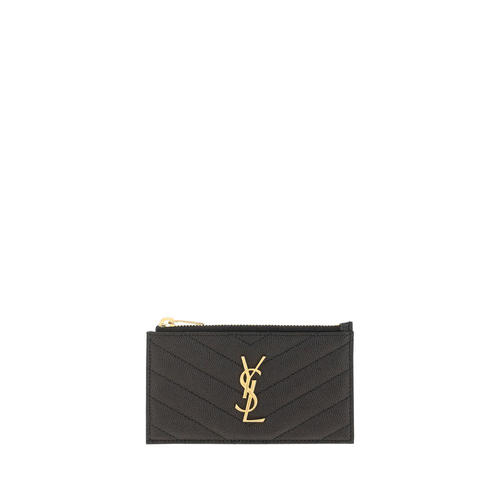 Saint Laurent Card Holder Saint Laurent Dark Slate Gray