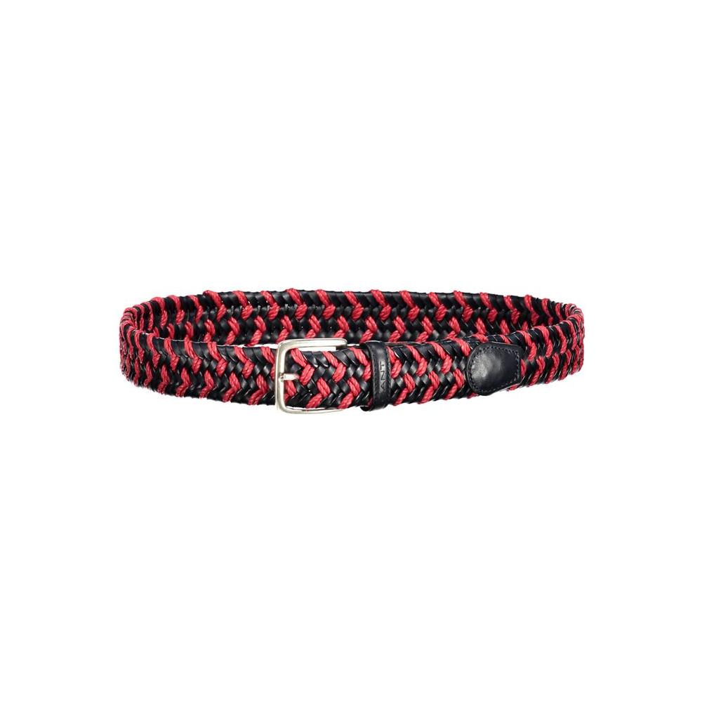Gant Red Leather Men Belt Gant Pale Violet Red