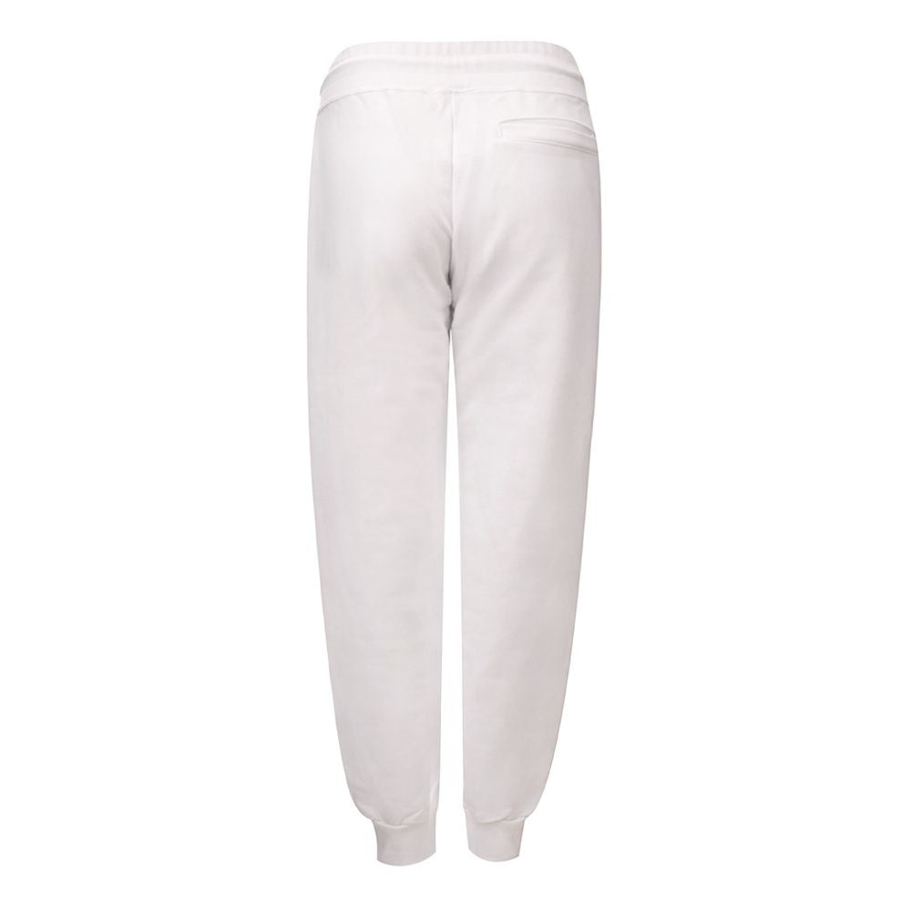 GCDS White Cotton Joggers Workout Pant