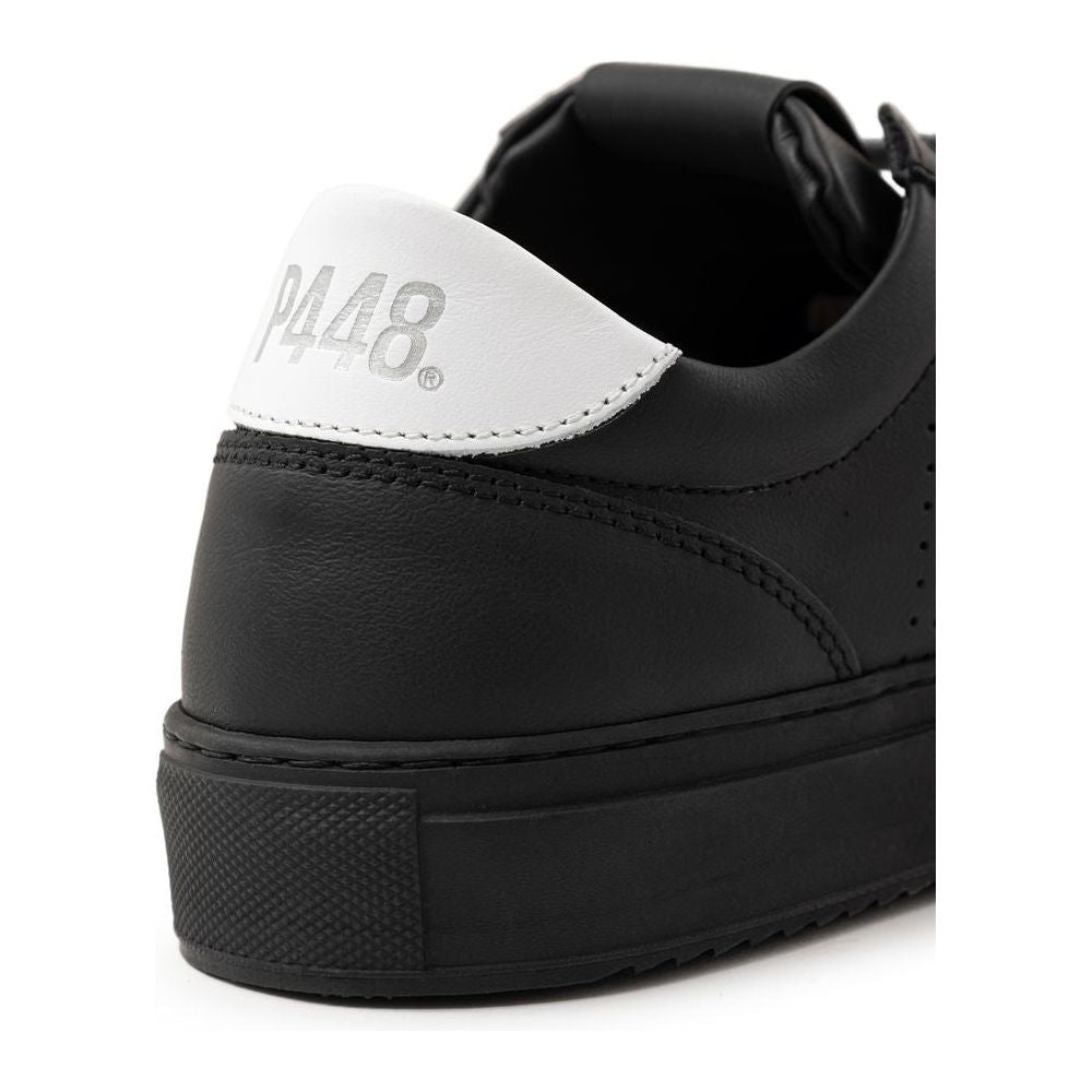 P448 Black Leather Sneaker P448 Light Gray