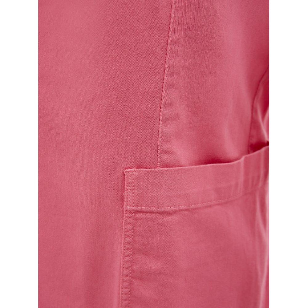 Lardini Elegant Pink Cotton Jacket for Her Lardini Pale Violet Red