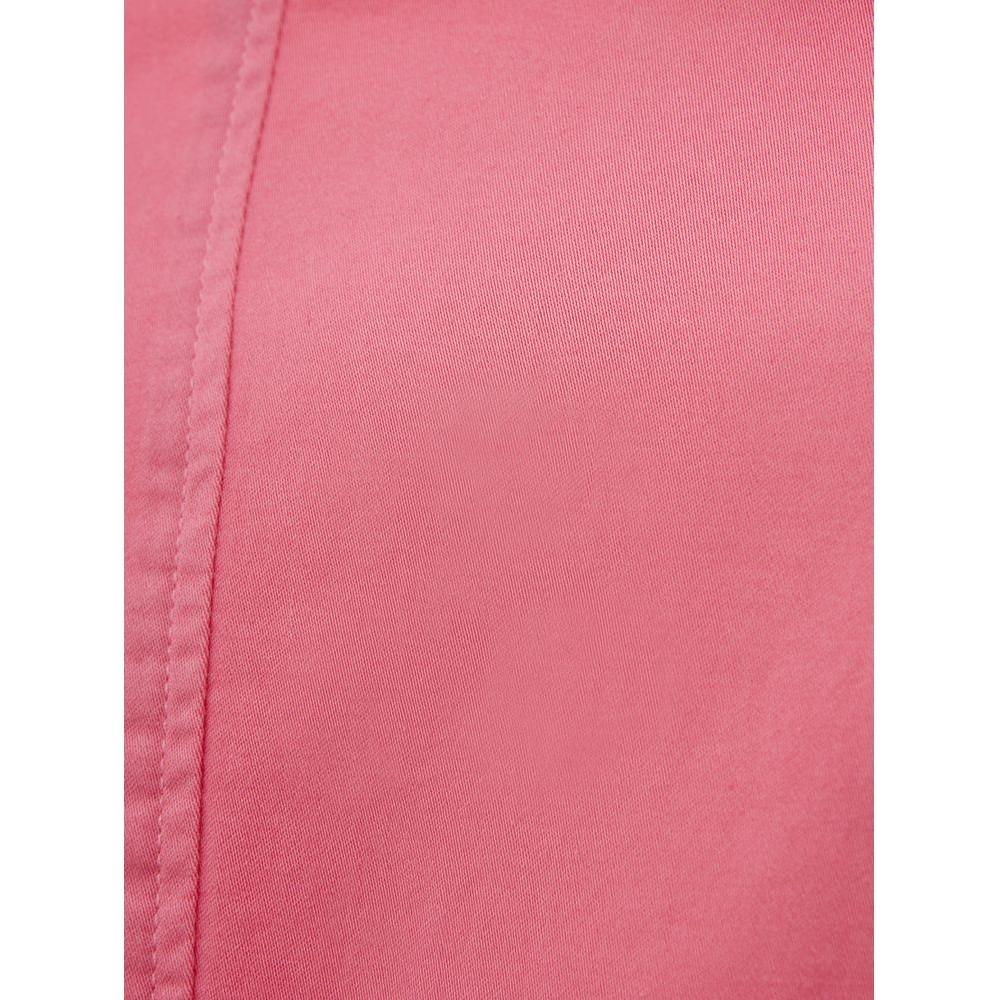 Lardini Elegant Pink Cotton Jacket for Her Lardini Pale Violet Red
