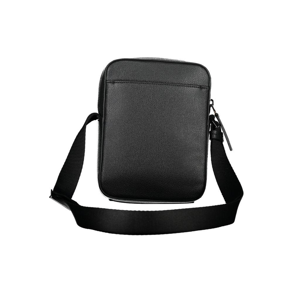 Calvin Klein Sleek Black Shoulder Bag with Logo Detail Calvin Klein Dark Slate Gray
