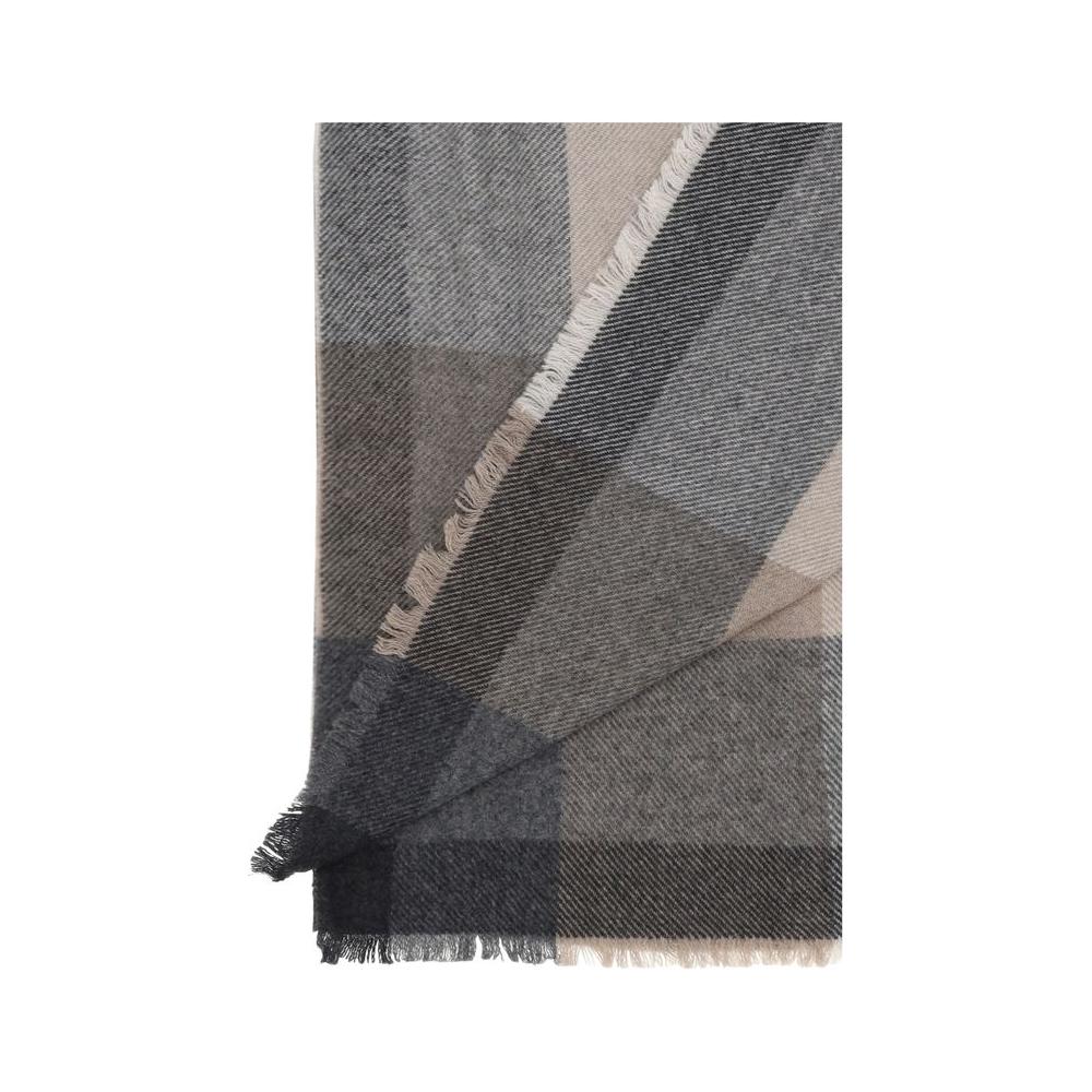 Brunello Cucinelli Wool and cashmere Scarf Brunello Cucinelli Dim Gray