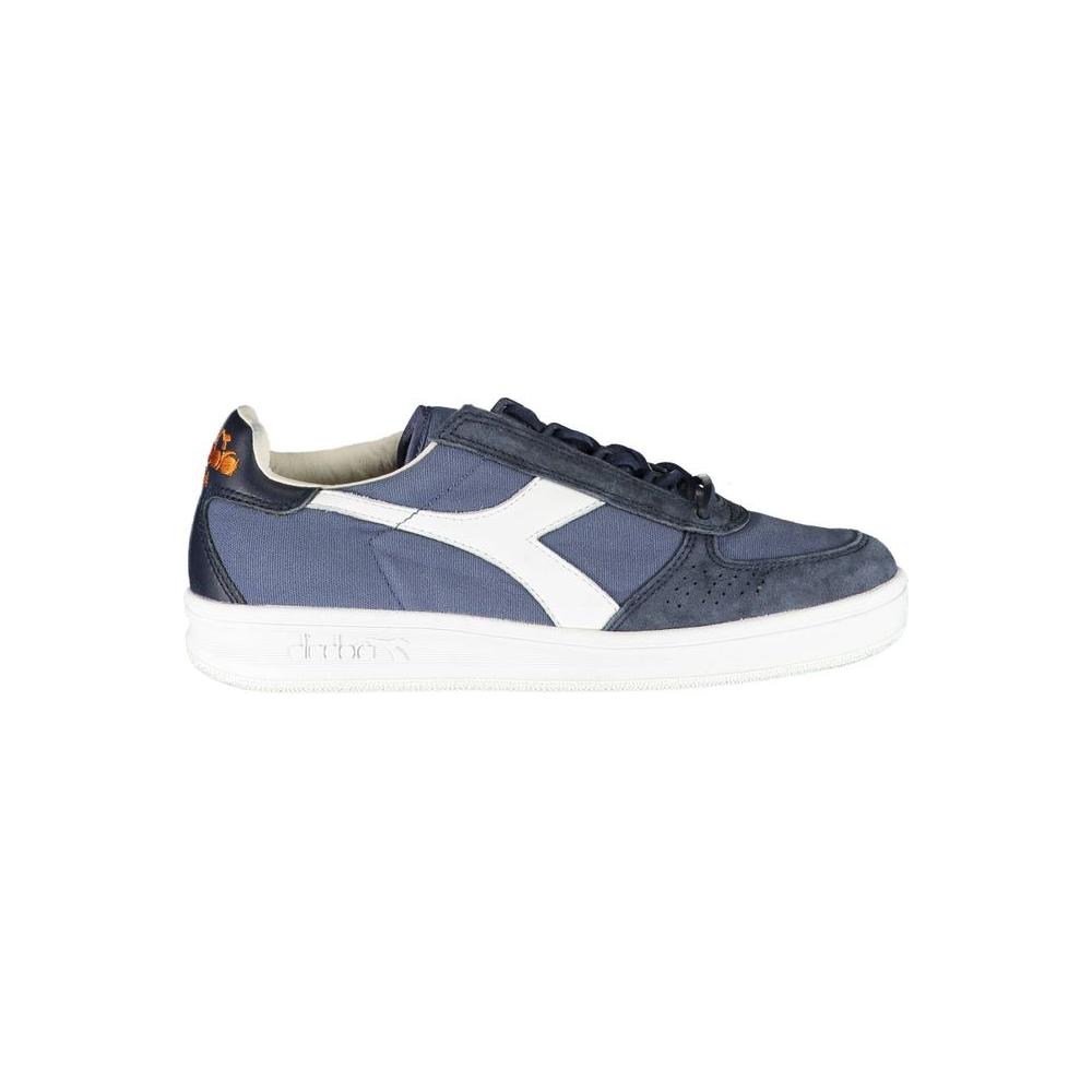 Diadora Blue Leather Women Sneaker Diadora Dim Gray