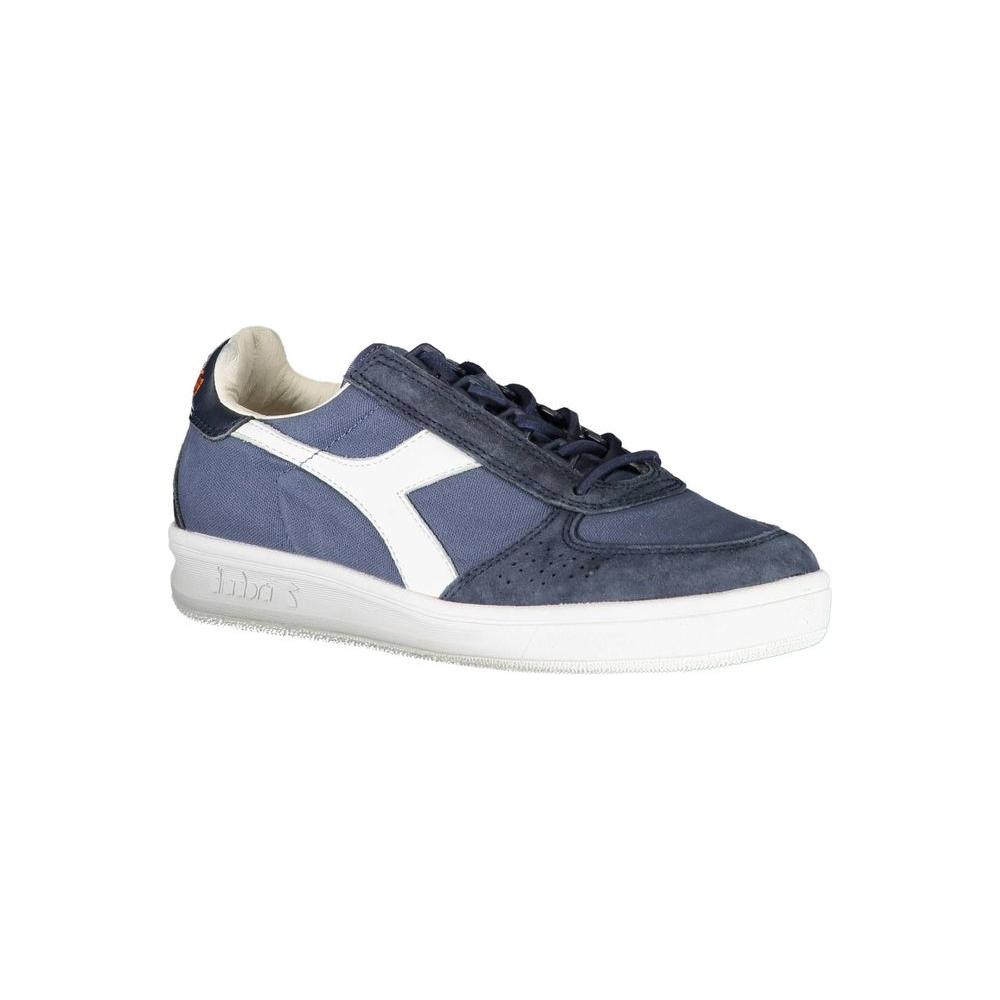 Diadora Blue Leather Women Sneaker Diadora Dim Gray