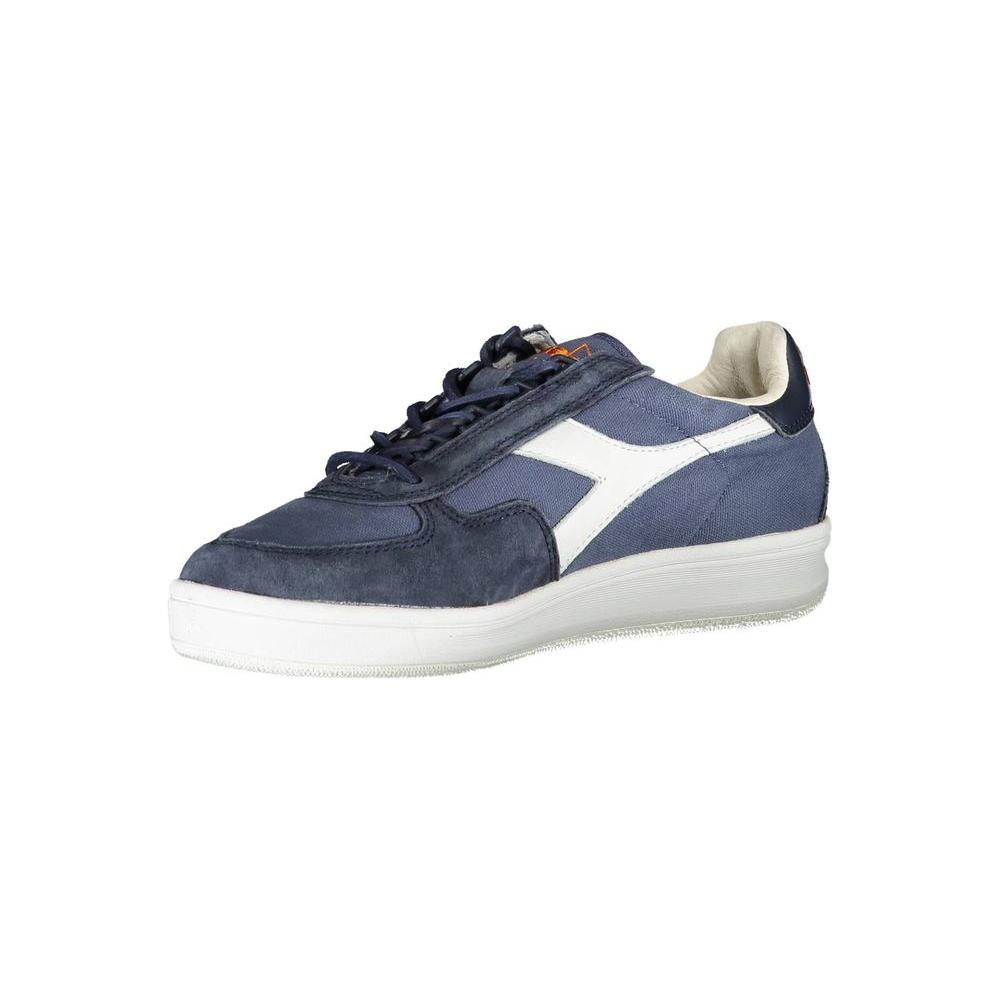Diadora Blue Leather Women Sneaker Diadora Dark Slate Gray