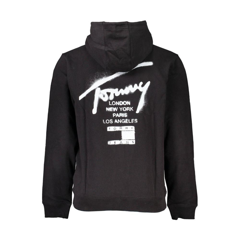 Tommy Hilfiger Black Cotton Men Sweater Tommy Hilfiger Dark Slate Gray