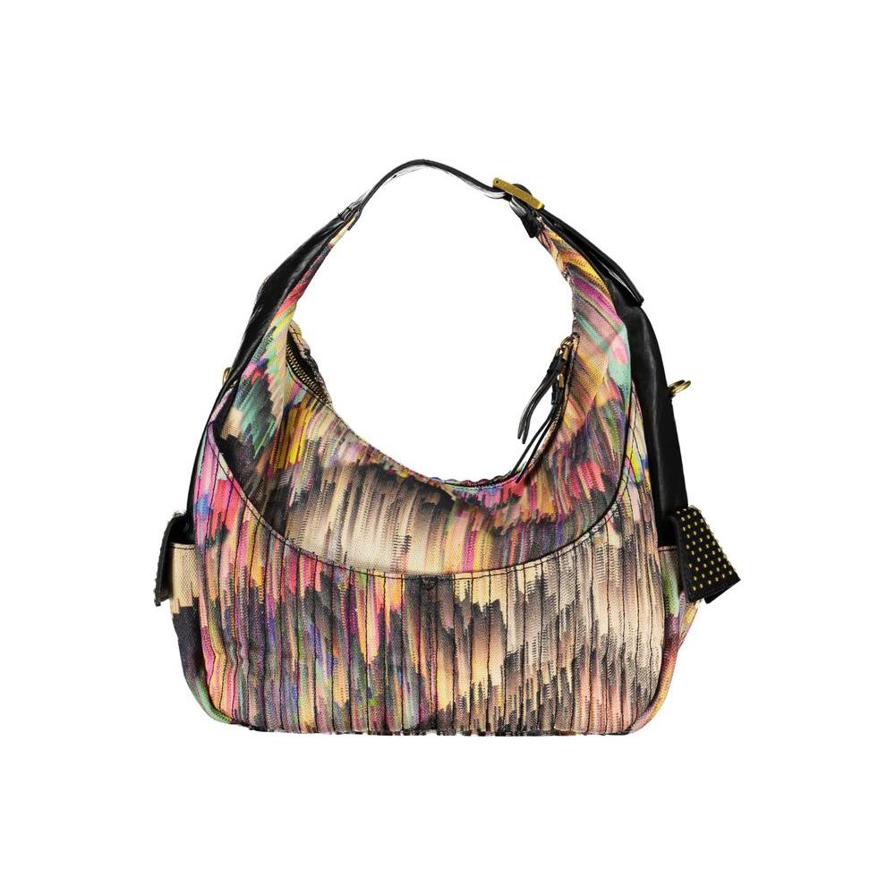 Desigual Black Polyester Handbag Desigual Dim Gray