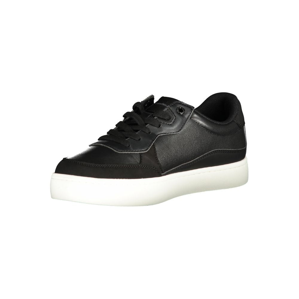 Calvin Klein Sleek Black Sports Sneakers with Contrast Details Calvin Klein Beige