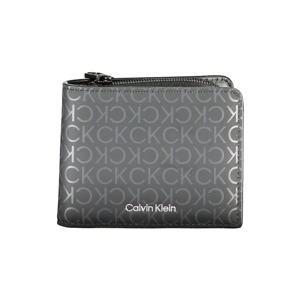 Calvin Klein Black Polyester Wallet Calvin Klein Dim Gray