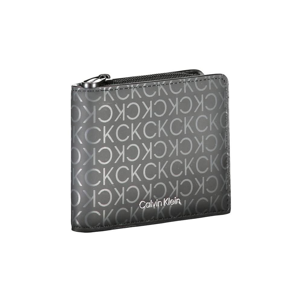 Calvin Klein Black Polyester Wallet Calvin Klein Dim Gray