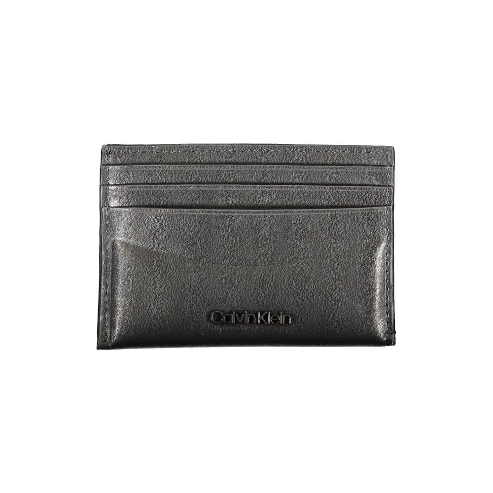 Calvin Klein Black Leather Wallet Calvin Klein Dark Slate Gray