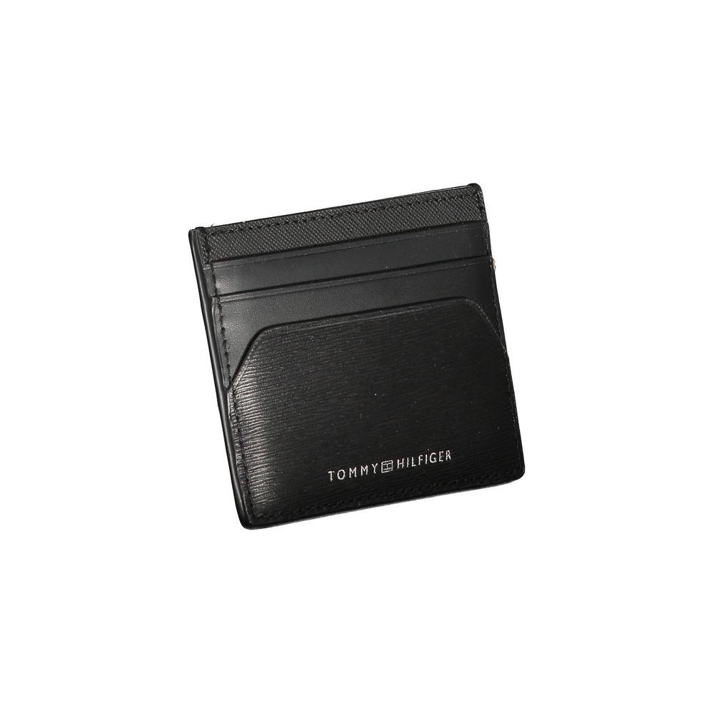 Tommy Hilfiger Black Leather Wallet Tommy Hilfiger Dark Slate Gray