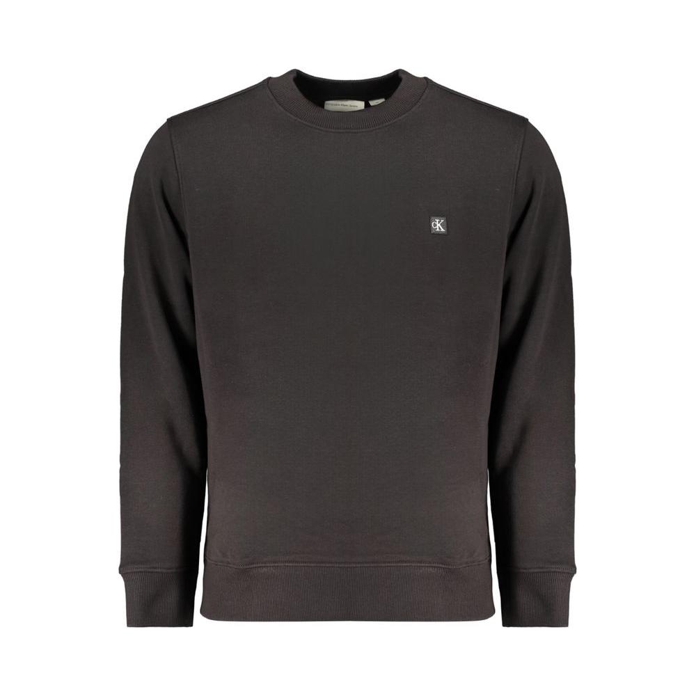 Calvin Klein Black Cotton Sweater Calvin Klein Dark Slate Gray