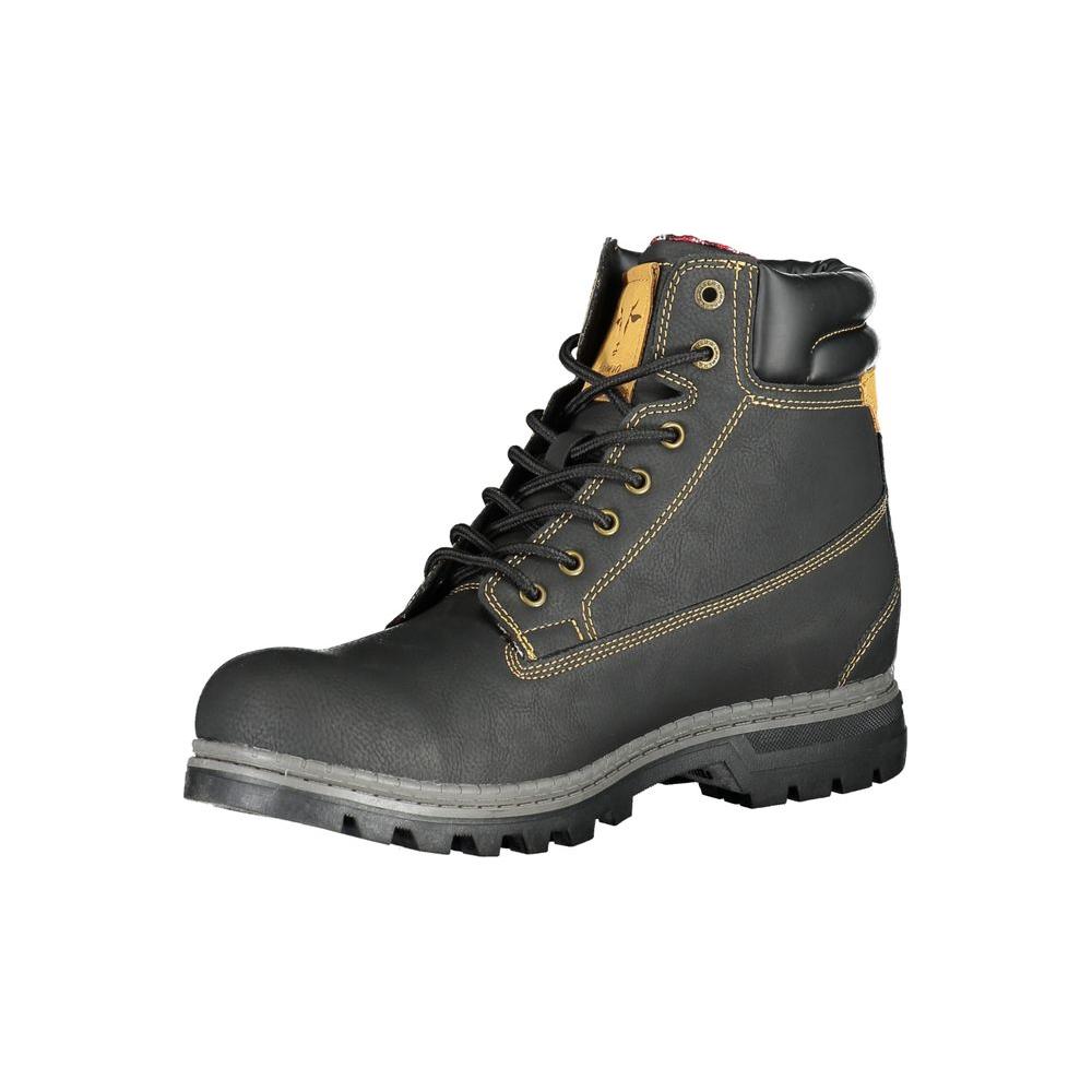 Carrera Sleek Lace-Up Boots with Contrast Accents Carrera Dark Slate Gray