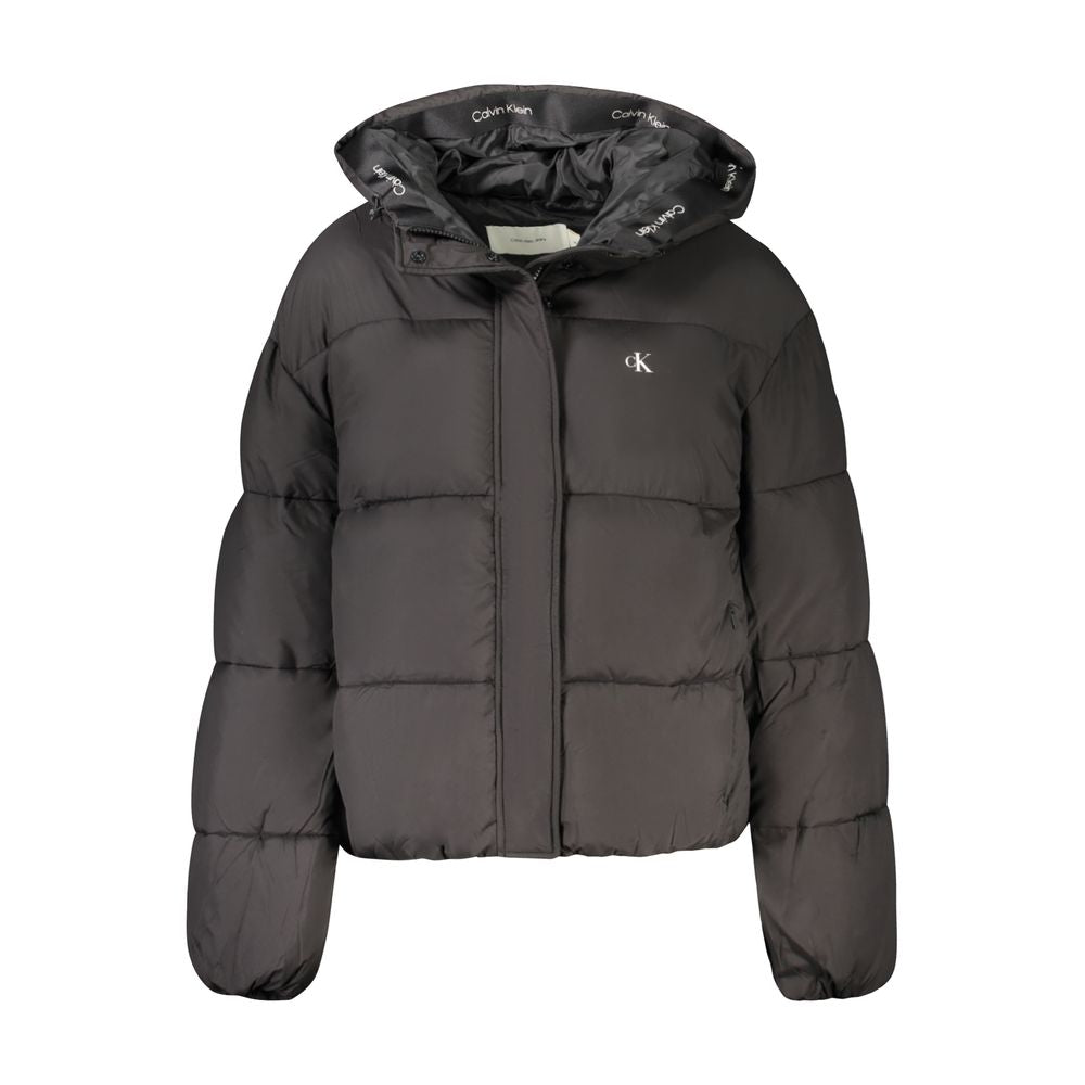 Calvin Klein Black Polyester Women Jacket Calvin Klein Dark Slate Gray