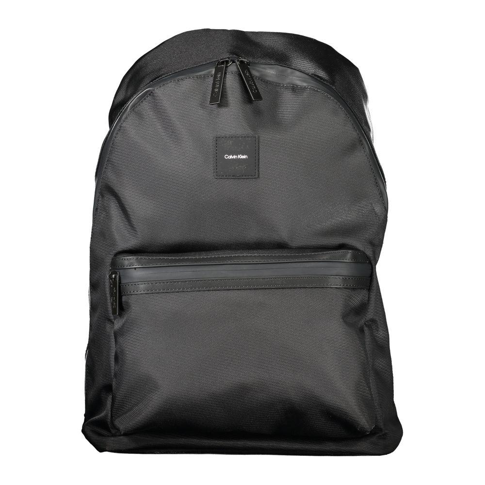 Calvin Klein Black Polyester Men Backpack Calvin Klein Dark Slate Gray
